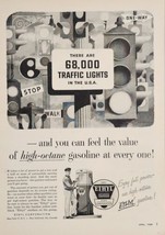 1954 Print Ad Ethyl High Octane Gasoline Attendant &amp; Gas Pump New York,NY - $20.44