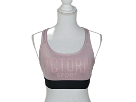 Victorias Secret Victoria Sport Bra &quot;The Player&quot; Racerback Strap Sports Pink Med - £11.26 GBP