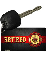 Retired Thin Red Line Fire Department Badge Metal Key Chain - €10,42 EUR