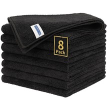 Premium Microfiber Cleaning Cloth, 8 Pack, 12.6&quot; X 12.6&quot; Cleaning Towels, Lint-F - $10.99