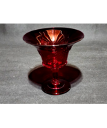 Vintage RUBY RED Blackberries Compote Candy Dish - Unmarked, Possibly VI... - $23.98