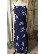 Vintage Expressions 90&#39;s women&#39;s purple maxi summer dress cottage whimsy... - $40.75 CAD