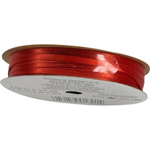 OFFRAY Spool o Ribbon 1/8" x 10 Yds NEW Spool, 100% Polyester RED - £4.65 GBP