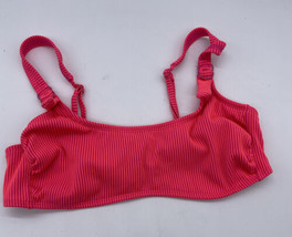 Xhilaration Bikini Top Bra Women&#39;s Size XL Ribbed Neon Pink - £7.58 GBP