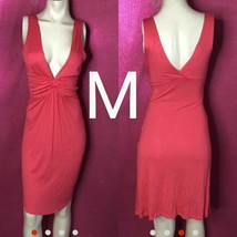 Punch Pink Sexy V-Neck Summer Evening Dress~Size M NWOT - £18.04 GBP