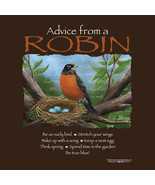 Robin T-shirt S M NWT Advice Bird Wildlife Cotton Unisex - £16.10 GBP