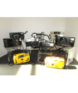 Lot of 9 Film Loading Cameras Nikon Samsung Canon Kodak Ansco Point Shoo... - $466.11 MXN