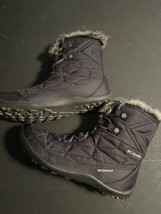 USED Columbia Women&#39;s Minx Shorty III Grey/Black Waterproof Snow Boot Si... - $74.25