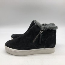 Dolce Vita Platform Sneakers Womens Size 7 Shoes Leather Faux Fur High Top - £19.78 GBP