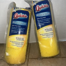 2- Quickie Mop &amp; Scrub Roller Mop Refill Type M Fits Mop #058MB 058BMB - $49.49