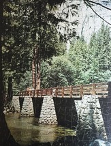 Vintage 50s Whitman Bonus Interlocking Border Jigsaw Puzzle- #4651 "Bridge"  image 2