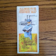 1977-1978 Official Illinois State Highway Transportation Travel Road Map - £7.46 GBP