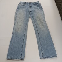 Levi's 505 Womens Straight Leg Blue Denim Zip Button Jeans Size 6 Medium (28×31) image 15