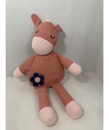 Mamas &amp; Papas plush pink polka dot horse pony donkey jingle chime stuffe... - $15.58