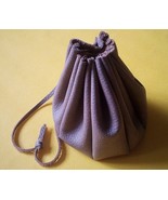 Brown Pouch 14cm, Fabric Pocket for Coins Money Keys Toys Dice Jewelry.. - $16.00