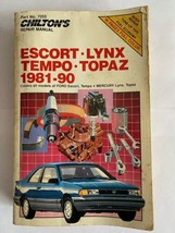 Ford Escort Lynx Tempo Topaz 1981-90 Chilton&#39;s Repair And Tune-Up Guide - $19.75