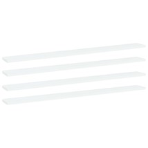 Bookshelf Boards 4 pcs White 39.4&quot;x3.9&quot;x0.6&quot; Engineered Wood - $71.49