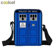 Telephone Booth  Messenger Bag Women Casual Tote Doctor Who Shoulder Bags for Tr - £16.71 GBP