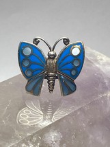 Butterfly ring mother of pearl sterling silver women girls size 6.75 - £53.80 GBP