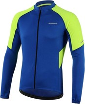 Bergrisar Men&#39;S Basic Cycling Jerseys Long Sleeves Bike Bicycle Shirt Zi... - $669.73 MXN