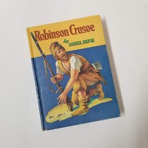 Robinson Crusoe 1955 Whitman Classics Vintage Illustrated Abridged Shipwreck - £3.96 GBP