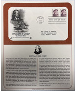 American Mail Cover FDC &amp; Info Sheet Plains William F Cody Buffalo Bill ... - £31.07 GBP