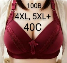 Women Bra Soft Daily Wear Push Up Seamless Wireless Brassiere 4XL, 5XL+ - £9.03 GBP