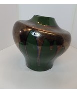 Haeger American Made Green  Volcanic Lava Glaze Vase Marked 1987 &amp; 4411 ... - £214.08 GBP