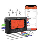 Wireless Meat Thermometer with 4 Probes, Meat Thermometer Digital Icland... - £19.97 GBP