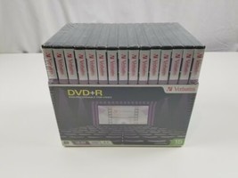 Verbatim DVD+R Video Recordable DVD&#39;s120 Minutes with Cases 15 Pack - Ne... - $14.25
