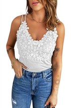 And The Why crochet lace tank top in White - size S - £24.15 GBP