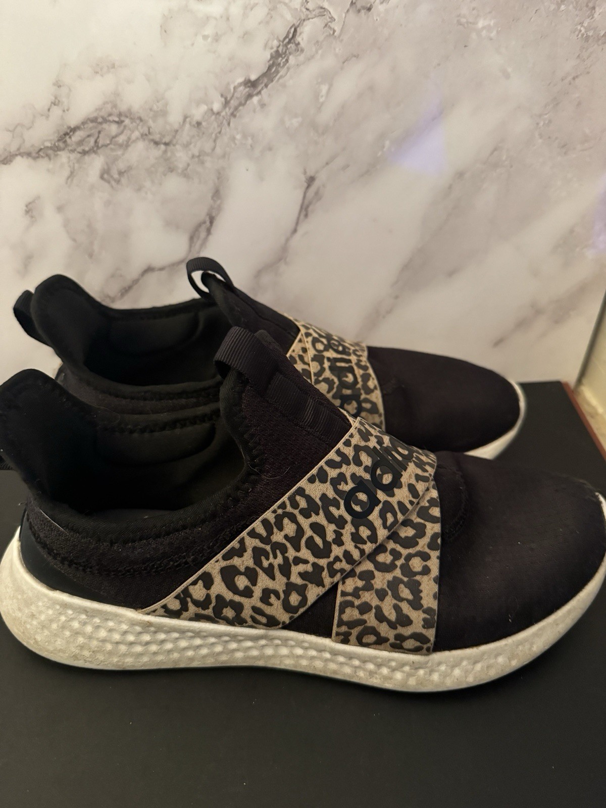 Size 8.5 - adidas Puremotion Adapt Cheetah Print W - $21.40