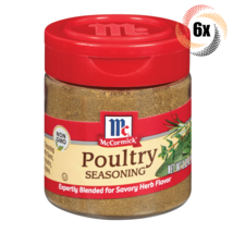 6x Shakers McCormick Poultry Seasoning | .65oz | Blended For Savory Herb Flavor - £23.12 GBP