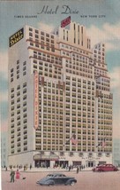 Hotel Dixie New York City NY Times Square 1946 to Fort Scott KS Postcard C31 - $2.99