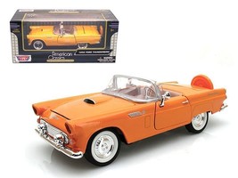 1956 Ford Thunderbird Orange 1/24 Diecast Car Model by Motormax - £30.79 GBP
