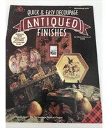 Decoupage Antiqued Finishes Quick Easy #9189 Royal Coat Marie LeFevre CE... - $187.39 MXN