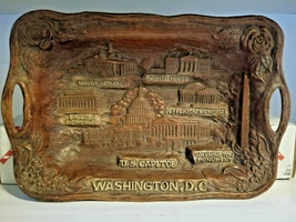 Vintage 1958 US Capitol Washington DC Silberne 3D tray White House Lincoln - £3.90 GBP