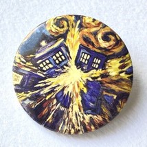 2009 BBC Doctor Dr Who Exploding Tardis Button Pinback 1.25” Pin - £10.35 GBP