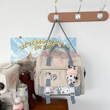 Korean Lovely Multifunctional Backpack Teenager Girl Portable  Travel Bag Female - £108.78 GBP