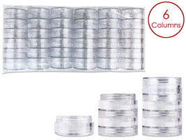 36 Pieces 10G/10Ml Acrylic Stackable Clear Round Container Jar With Scre... - $31.15