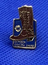 Lions Club Vintage Lapel Pin October Growth Award Cowboy Boot - $11.85