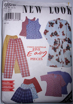New Look  Misses’ Robe Shorts Shirts Pajamas Size XS-XL #6928 Uncut - $4.99