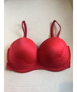 Victoria’s Secret Bra Very Sexy Strapless Pink &amp; Lace  32 DD Elastic Sides - $18.44