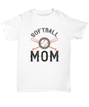 Mom TShirt Softball Mom White-U-Tee  - £14.43 GBP