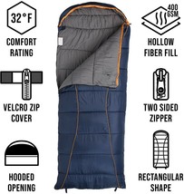 Spinifex Sleeping Bag | Cozy and Thick X-Large, Navy Blue + Orange Accents - £30,935.71 GBP