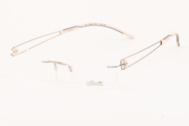 SILHOUETTE 7757 416054 Titan Elements Silver White Eyeglasses 7757 41 60... - $195.02