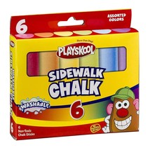 Playskool Washable Sidewalk Chalk 6ct - $4.95