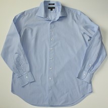 Saks Fifth Avenue Slim Fit Men&#39;s Blue Dress Shirt size 17 - £10.43 GBP