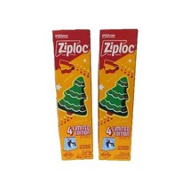 2X Ziploc Limited Edition Holiday Gallon Slider Storage Bags Christmas 12 Ct ea - $21.50