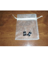 Lucky panda  earrings with silver ear wire(item 118) - $13.03 CAD